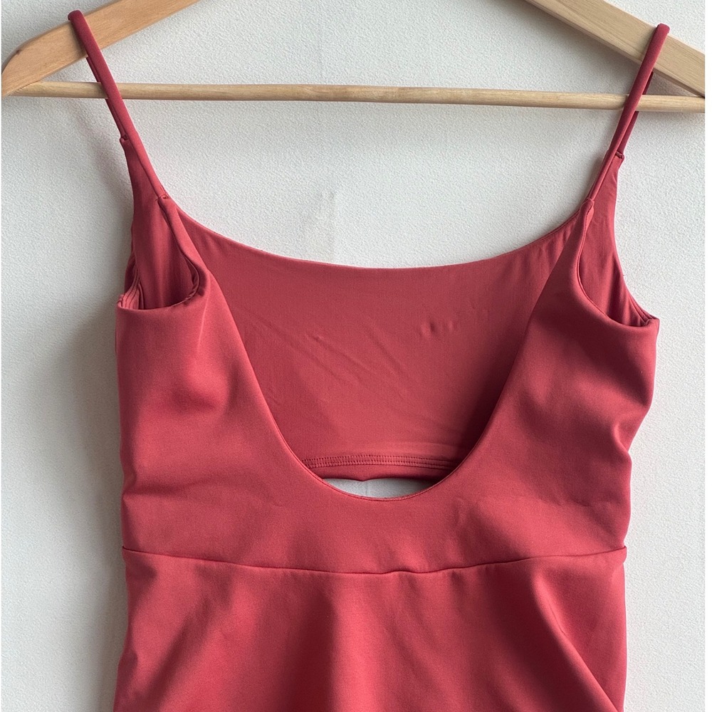 Left On Friday Women Peak Suit Camp Rose Pink Large Tall One Piece Swimsuit - Picture 7 of 9